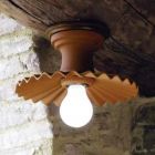 Aldo Bernardi Ceramic ceiling lamp Cappe E27 Ø 22 cm