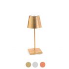 Poldina Mini Pro Metal Rechargeable LED table lamp H 30 cm dimmable By Zafferano