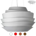 Foscarini Pendant lamp Le Soleil 4 lights (3 Halo + 1 LED) Ø 62 cm