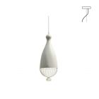 Karman Suspension lamp in ceramic and metal Le Trulle E27 Ø 26 cm