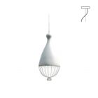 Karman Suspension lamp in ceramic and metal Le Trulle E27 Ø 38 cm