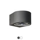 Ai Lati Lights Single emission wall lamp in aluminum Lens LED 6W L 10,5 cm