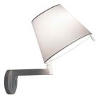 Artemide Melampo Wall lamp without switch 1 luce H 35 cm gray aluminium