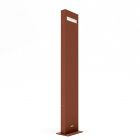 Artemide Outdoor Nuda 100 Floor lamp LED 15W H 100cm IP65 Single face Rust for Garden