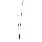 Luceplan Flia Aluminum Floor Lamp LED 5W h75+h120 cm