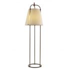 Aldo Bernardi Floor lamp in brass and fabric Tenarunga E27 H 180 cm