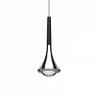 Lodes Rain Metal Suspension Lamp Cromo LED 9W Ø8.5 cm