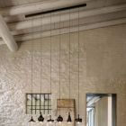 Aldo Bernardi Multiple linear canopy for pendant lamps Lustrini L 110 cm