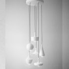 Aldo Bernardi Multiple canopy for pendant lamps Lustrini LED 3000K Ø 31 cm