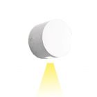 Artemide Outdoor Effetto Tondo Wall lamp LED 1 Narrow beam 4W Ø16 cm IP65 Grey-White for Garden