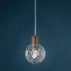 Ai Lati Lights Seventies Suspension Lamp in Blown Glass 1xG9 Ø12cm