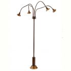 Aldo Bernardi Floor lamp for outdoor and garden Soir1 4 Lights LED H 130 cm 