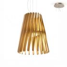 Fabbian Hanging lamp in wood Stick Ø 50 cm 