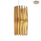 Fabbian Hanging lamp in wood Stick Ø 33 cm 