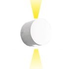 Artemide Outdoor Effetto Tondo Wall lamp LED 2 Narrow beams 7W Ø16 cm IP65 Grey-White for Garden