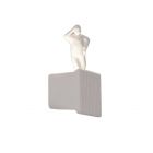 Karman Ceramic wall lamp with a posing man Umarell LED 2 lights L 18 cm