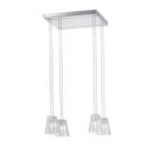 Fabbian Multiple suspension lamp Vicky G9 4 lights L 42 cm 